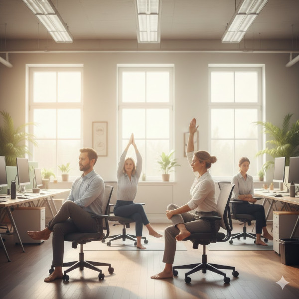 Chair Yoga for Office Workers: 10 Desk-Friendly Poses